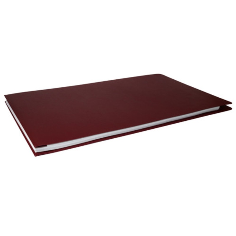 11×17 Report Cover Pressboard Binder Linen PaperBoard Panels includes Fold-over Metal Fastener Aggie Maroon Single unit