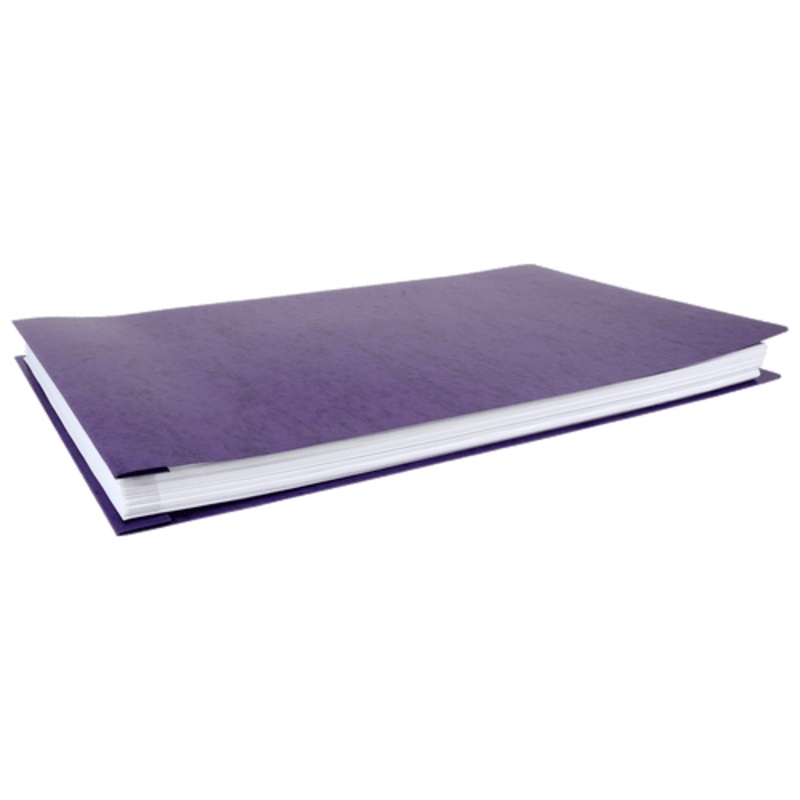 11×17 Report Cover Pressboard Binder PressGuard Panels Includes Fold-over Metal Fasteners Purple Package of 10