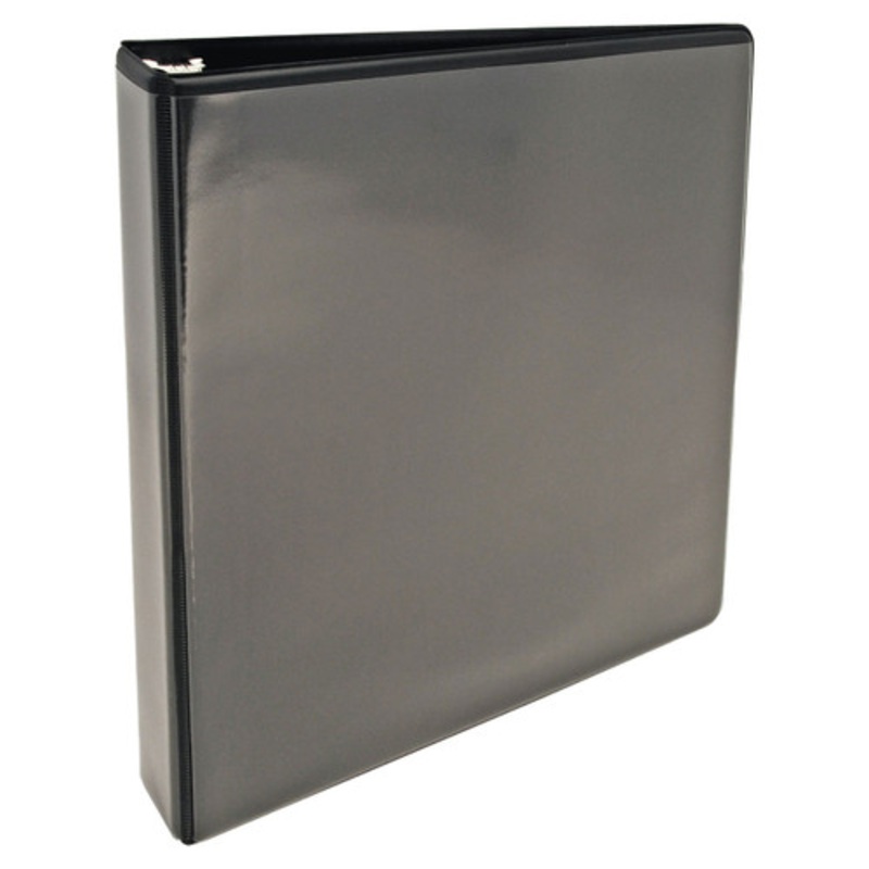 11×8.5 Binder Vinyl Panel with pockets Featuring a 1 Angle-D Ring Black