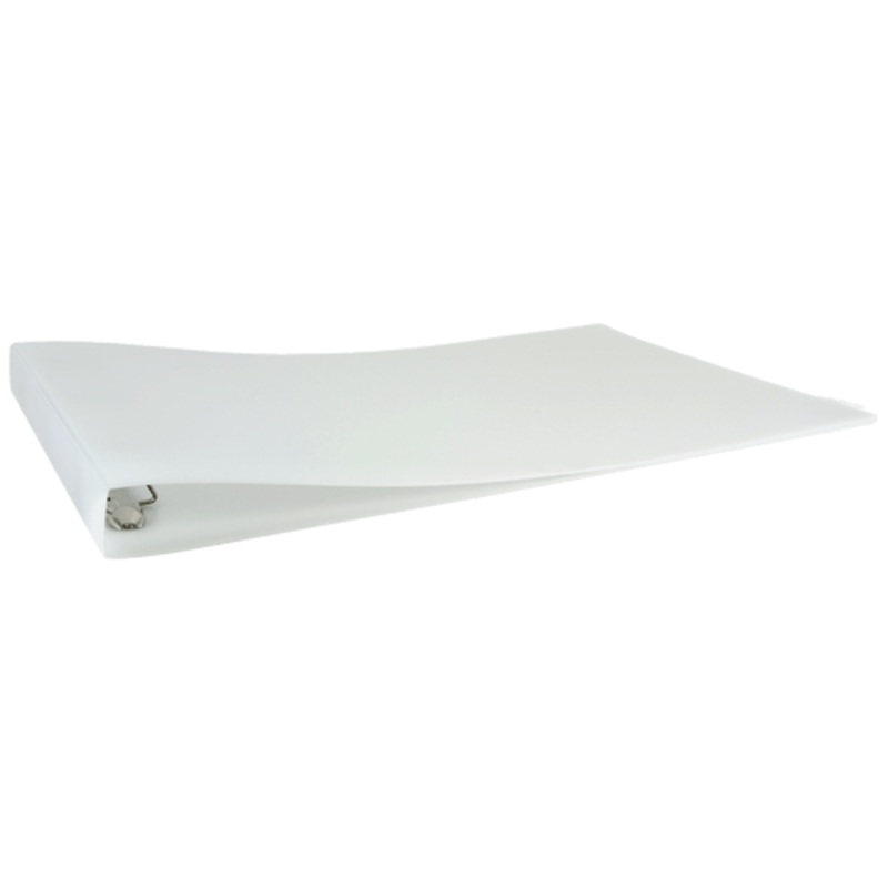 13×19 Binder Poly Panel Featuring a 1 Angle-D Ring Clear Frost