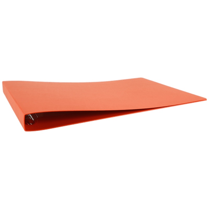 13×19 Binder Poly Panel Featuring a 1 Angle-D Ring Orange