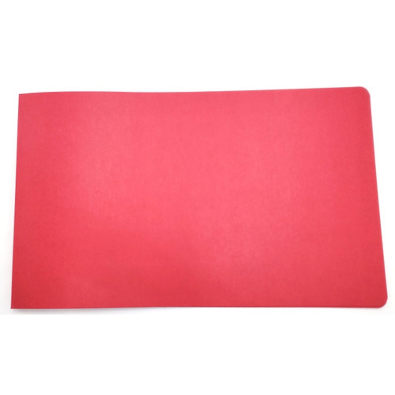 8.5 x 14 Legal Report Cover Pressboard Binder PressBoard Panels includes Fold-over Metal Fastener Tech Red Single unit
