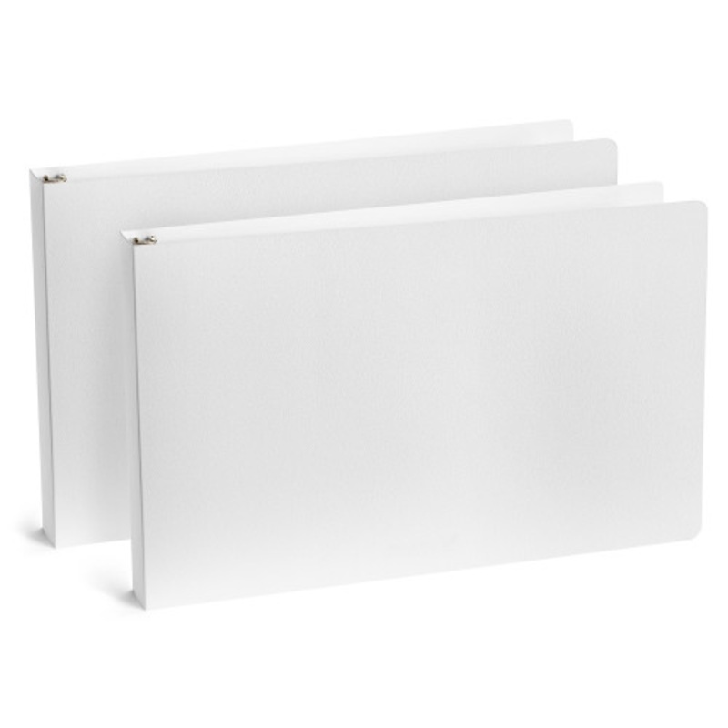 11×17 1 White Poly Binder 2-pack