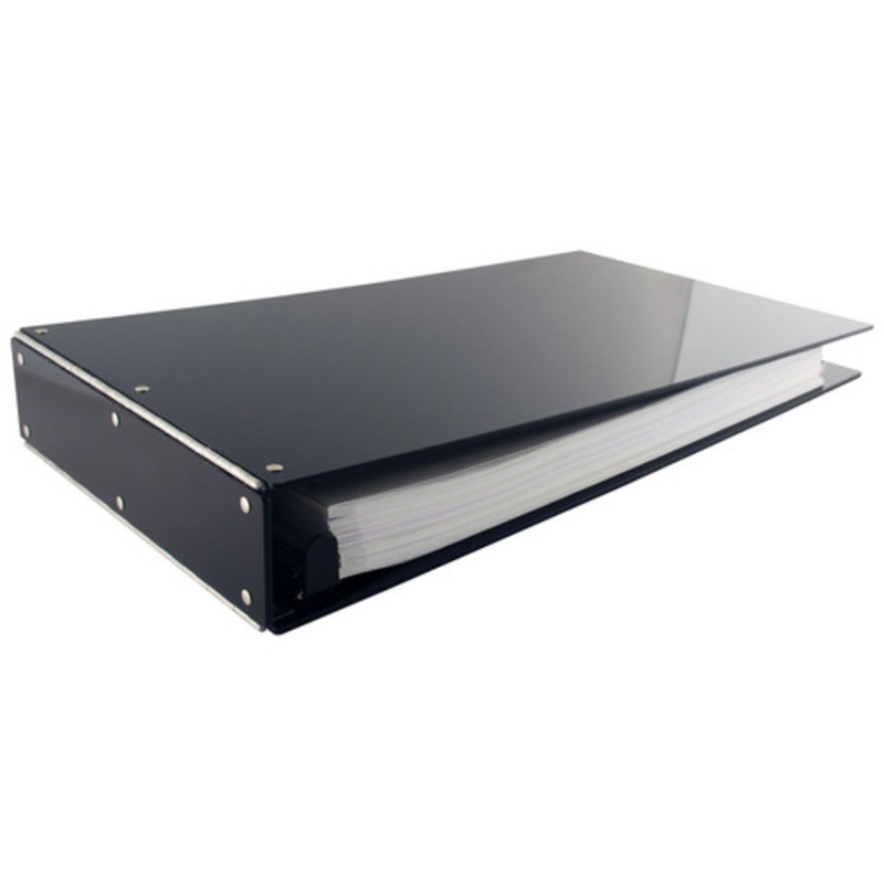 11×17 Binder Acrylic Panel Featuring a 2 EZ Comfort Locking Angle-D Black