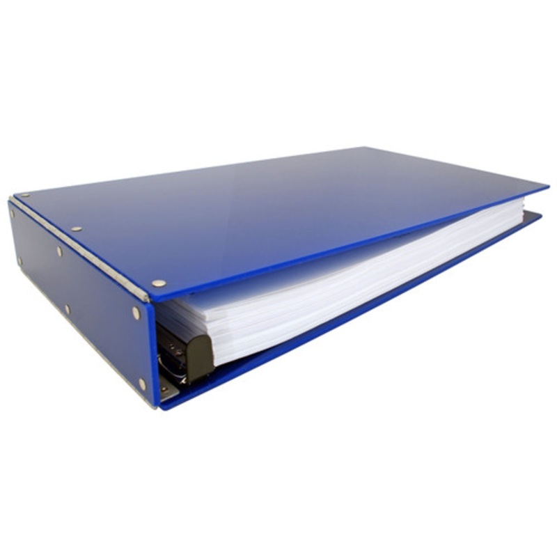 11×17 Binder Acrylic Panel Featuring a 2 EZ Comfort Locking Angle-D Blue