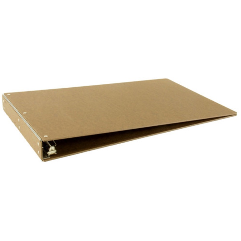 11×17 Binder Hardboard Panel Featuring a 1 Angle-D Ring Brown
