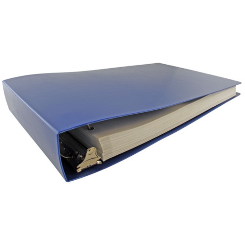 11×17 Binder Poly Panel Featuring a 2 Angle-D Ring Blue