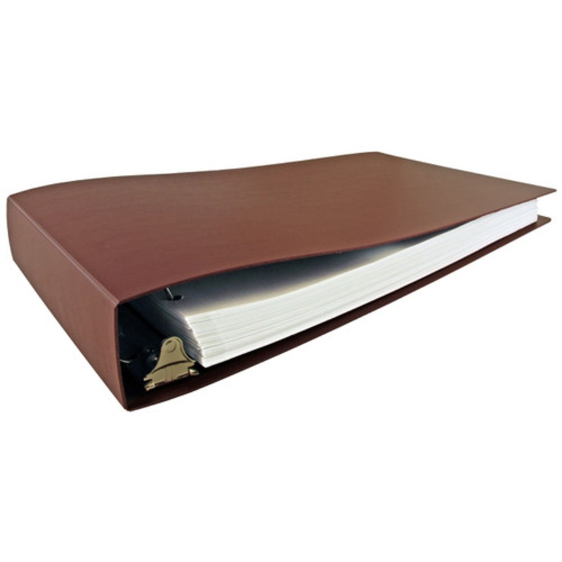 11×17 Binder Poly Panel Featuring a 2 Angle-D Ring Maroon