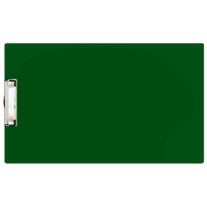 11×17 Clipboard Acrylic Panel Featuring a Low Profile Clip Green
