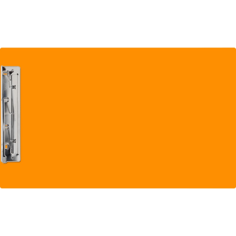11×17 Clipboard Acrylic Panel Featuring an 8 Hinge Clip Orange