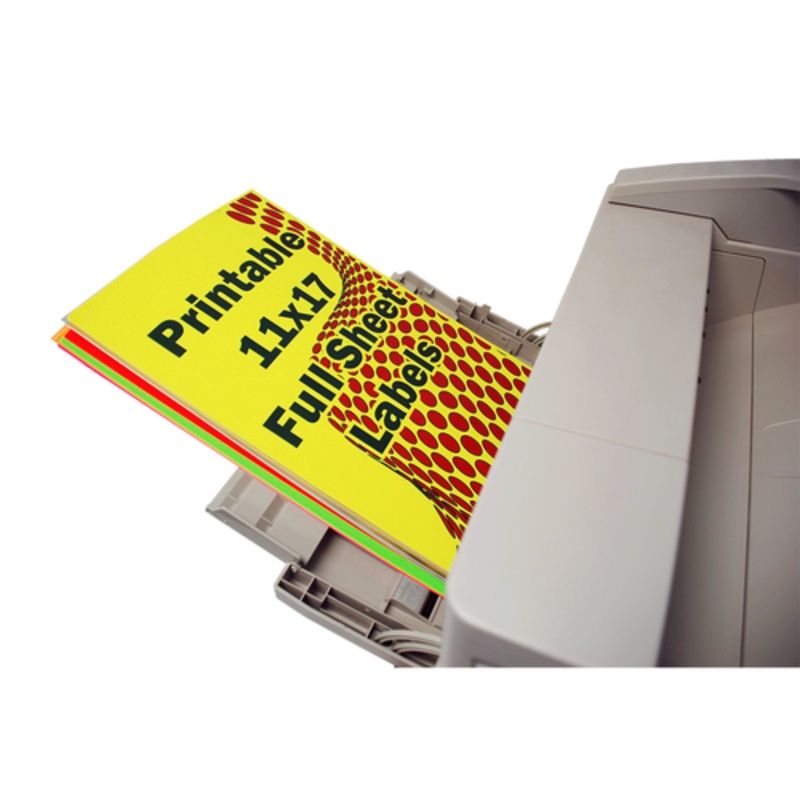 11×17 Green Peel & Stick Labels