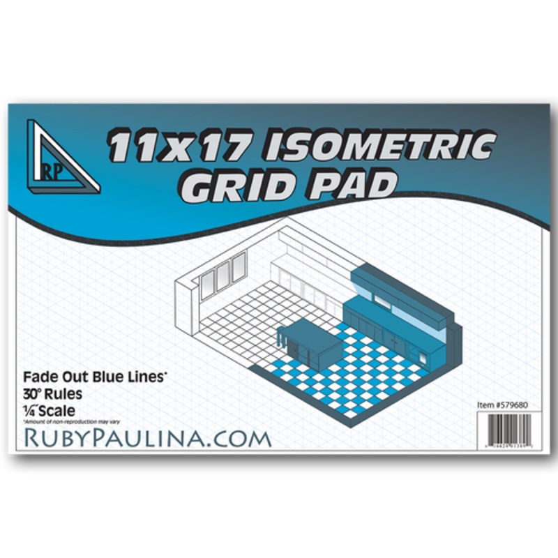 11×17 Isometric Grid Pad (50 Pages per Tablet)