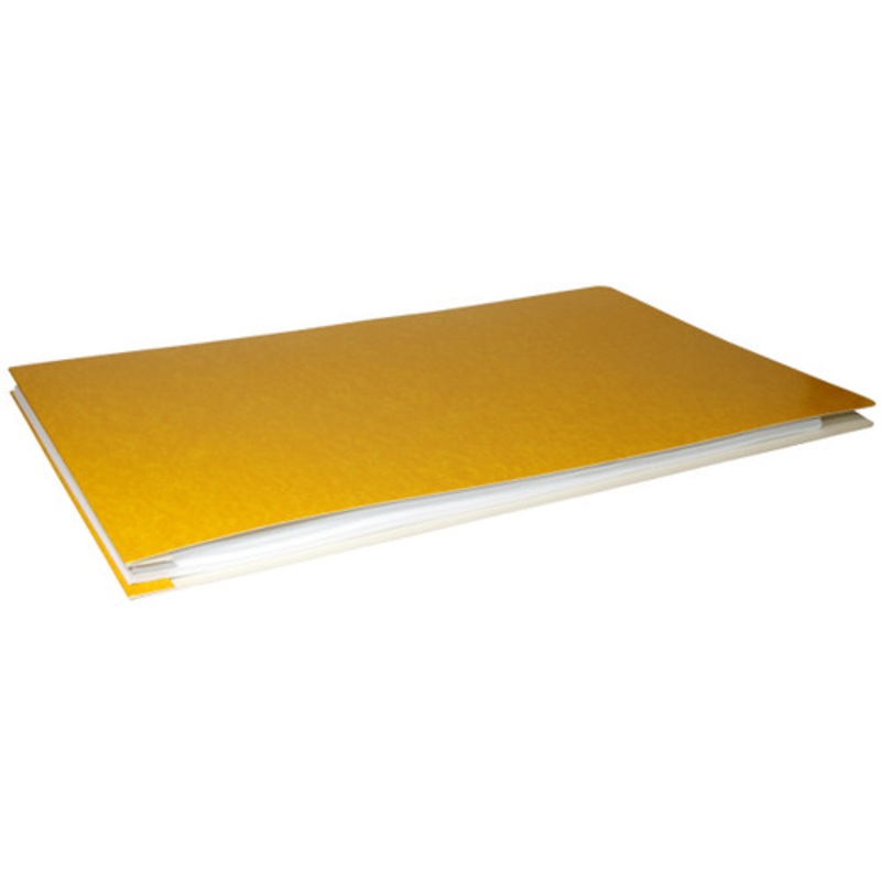 11×17 Report Cover Pressboard Binder PaperBoard Panels includes Fold-over Metal Fastener | Apache Yellow | Single unit. DISCONTINUED