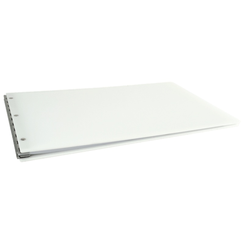 11×17 Screw Post Binder Acrylic Panel with fixed posts White