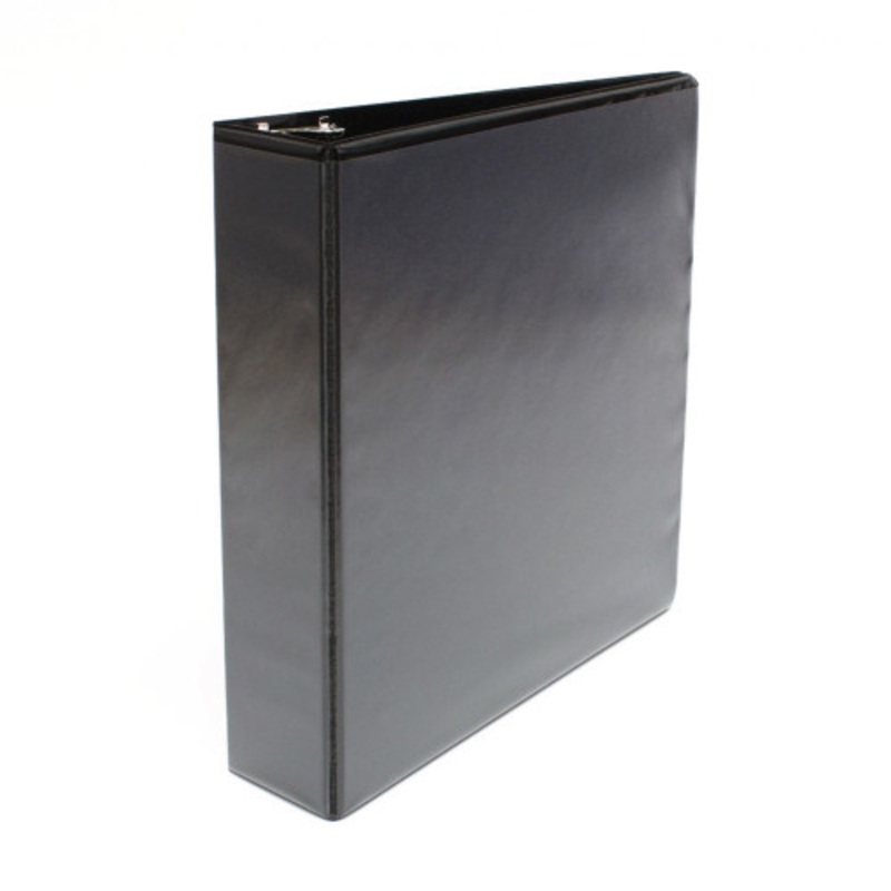 11×8.5 Binder Vinyl Panel with pockets Featuring a 1.5 Angle-D Ring Black