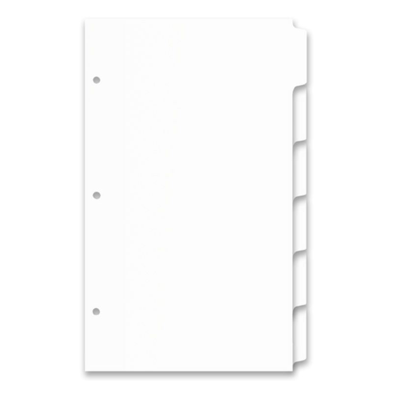 14×8.5 6 Tabbed White Dividers