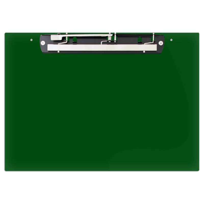 17×11 Clipboard Acrylic Panel Featuring an 11 Hinge Clip Green