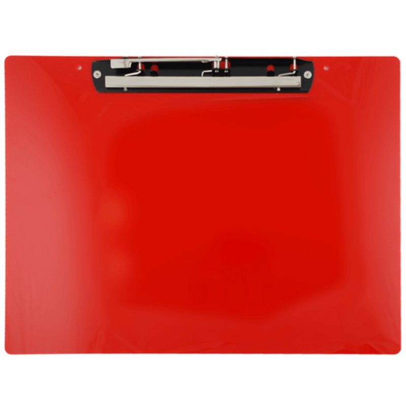 17×11 Clipboard Acrylic Panel Featuring an 11 Hinge Clip Red