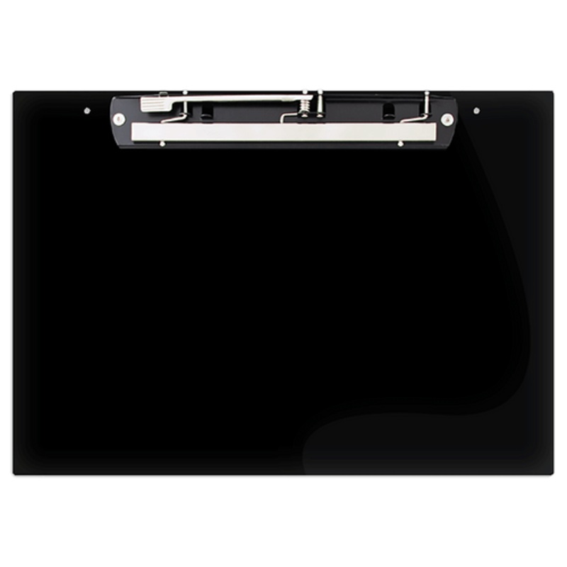 19×13 Clipboard Acrylic Panel Featuring an 11 Hinge Clip Black