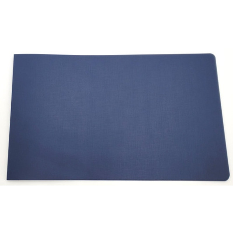 8.5 x 14 Legal Report Cover Pressboard Binder Linen PaperBoard Panels includes Fold-over Metal Fastener Dallas Blue Single unit (DISCONTINUED)
