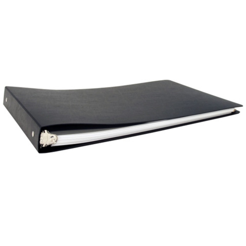 8.5×11 Binder Poly Panel Featuring a 1 Round Ring | Black