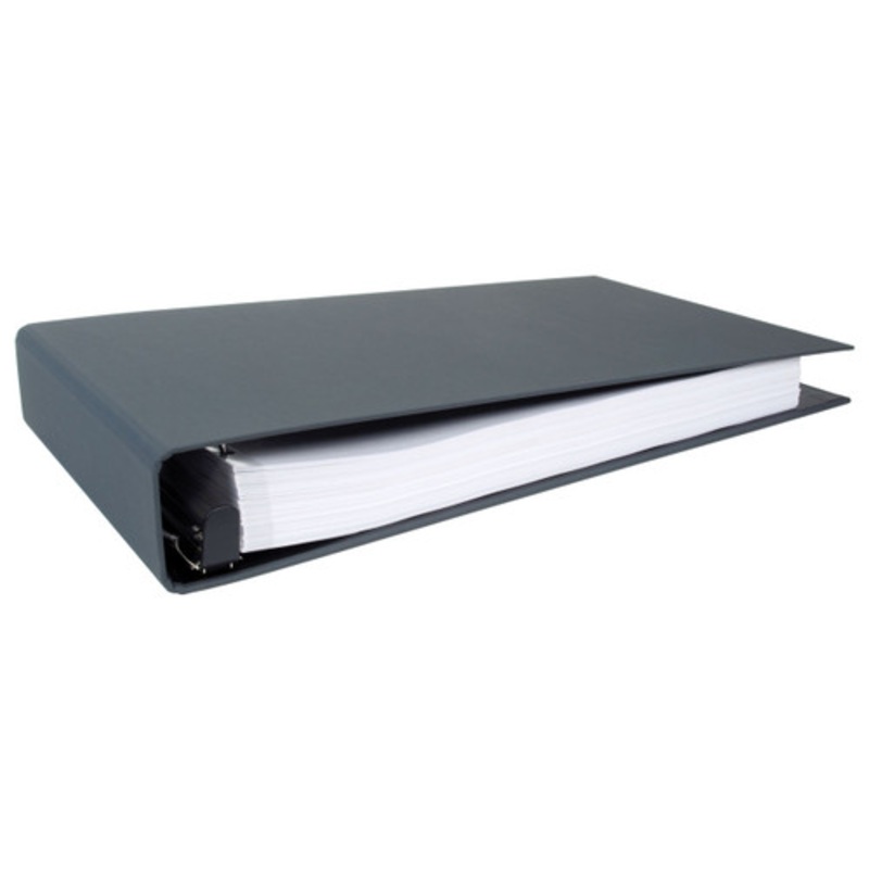 DISCONTINUED 11×17 Binder Turned Edge Panel Featuring a 2 EZ Comfort Locking Angle-D Grey