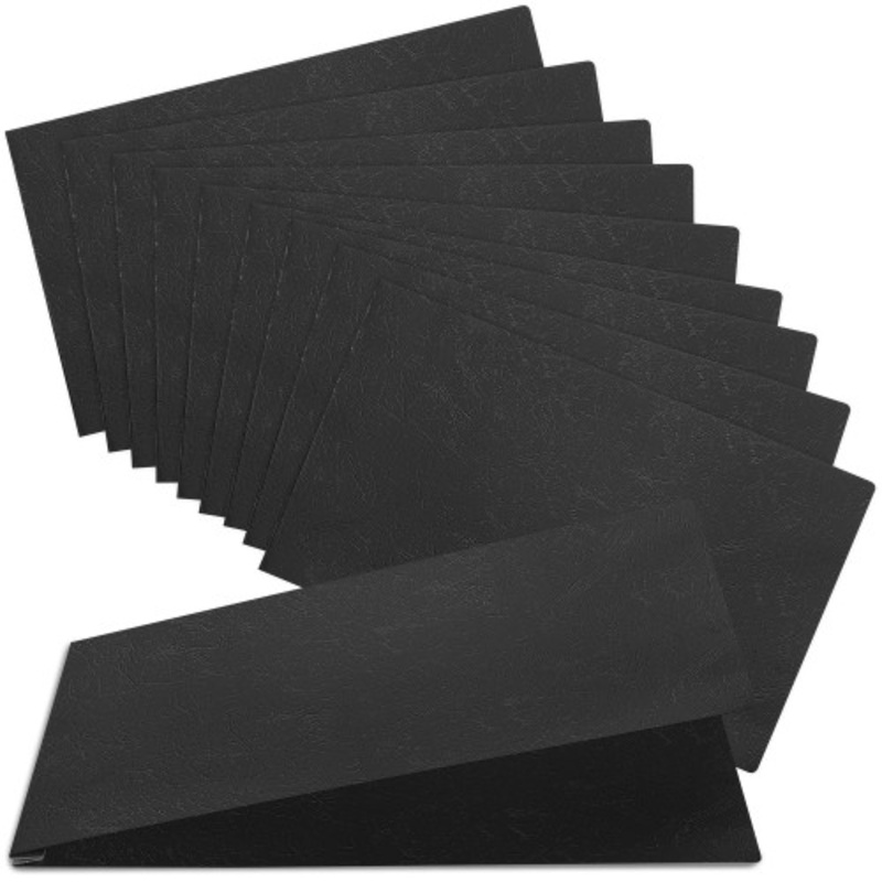 Durable 11×17 Professional Compressed Fiberboard Report Covers  Pack of 10 (Black)