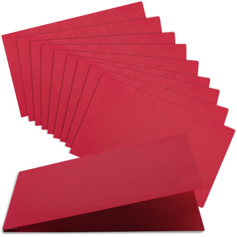 Durable 11×17 Professional Compressed Fiberboard Report Covers  Pack of 10 (Executive Red)