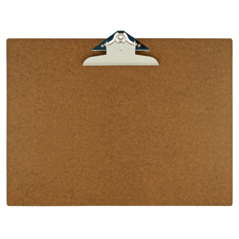 Professional Hardboard Clipboard – 17 x 11 Paper Holder, High-Capacity Jumbo Clip, Moisture Resistant, Smooth on Both Sides, Rounded Edges, Made in USA