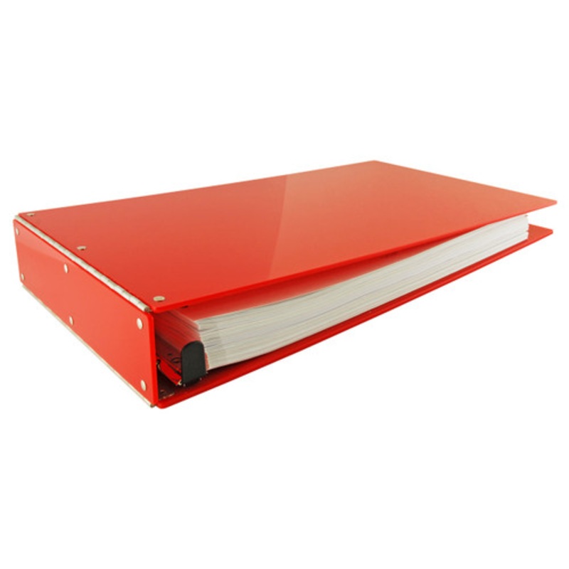 11×17 Binder Acrylic Panel Featuring a 2 EZ Comfort Locking Angle-D Red
