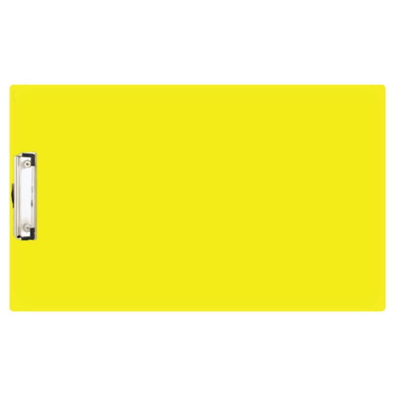 11×17 Clipboard Acrylic Panel Featuring a Low Profile Clip Yellow
