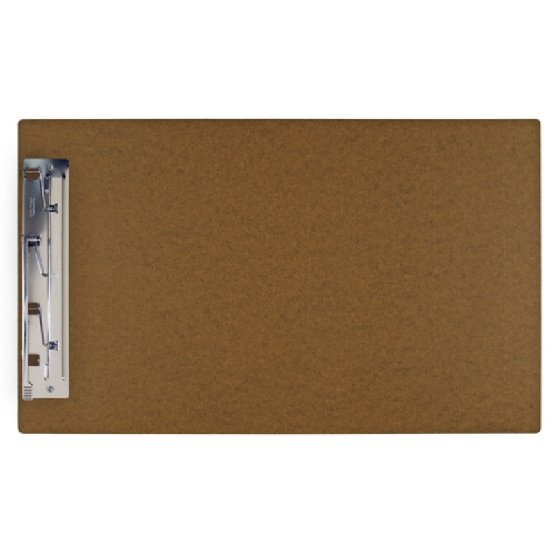 11×17 Clipboard Hardboard Panel Featuring a 8 Hinge Clip Brown