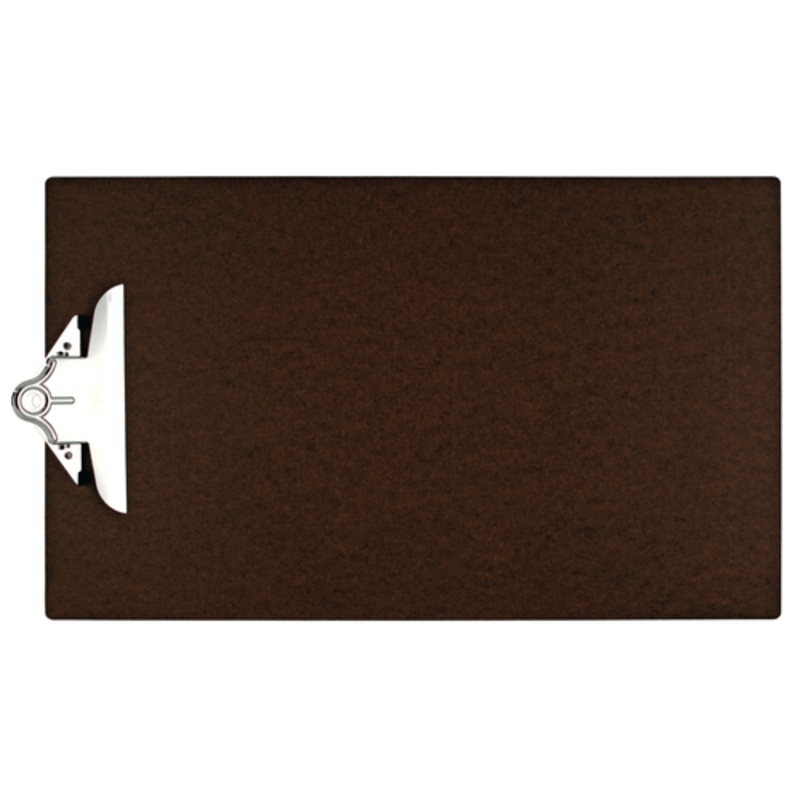 11×17 Clipboard Hardboard Panel Featuring a Jumbo Board Clip Brown