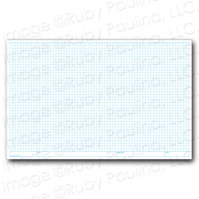 11×17 Loose Leaf 1/4 Grid Paper (100 pages per package- 4 squares per inch)