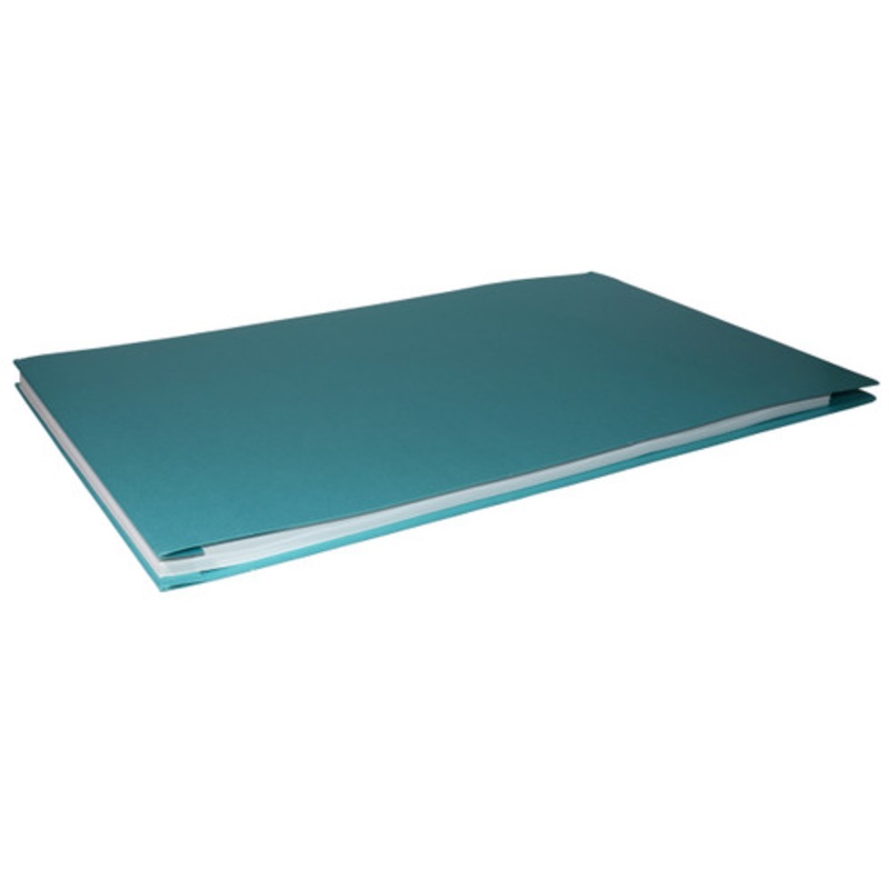 11×17 Report Cover Pressboard Binder PaperBoard Panels includes Fold-over Metal Fastener | Bruin Blue | Single unit. DISCONTINUED