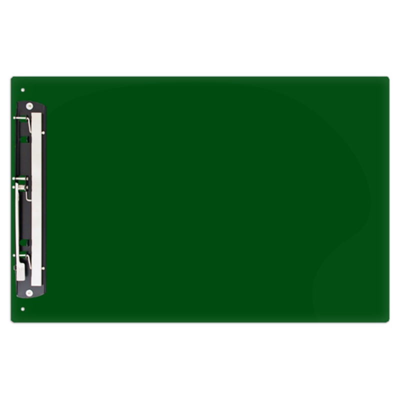 13×19 Green Acrylic Clipboard with 11-Inch Hinge Clip  Durable, Oversized Design for Large Documents