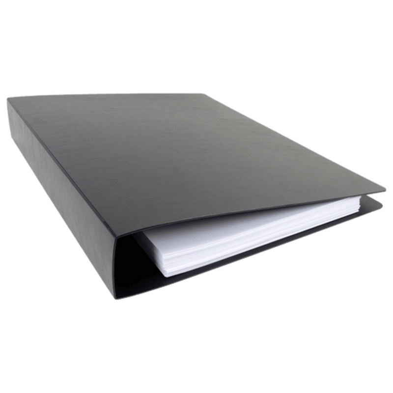 17×11 Binder Poly Panel Featuring a 2 Angle-D Ring Black