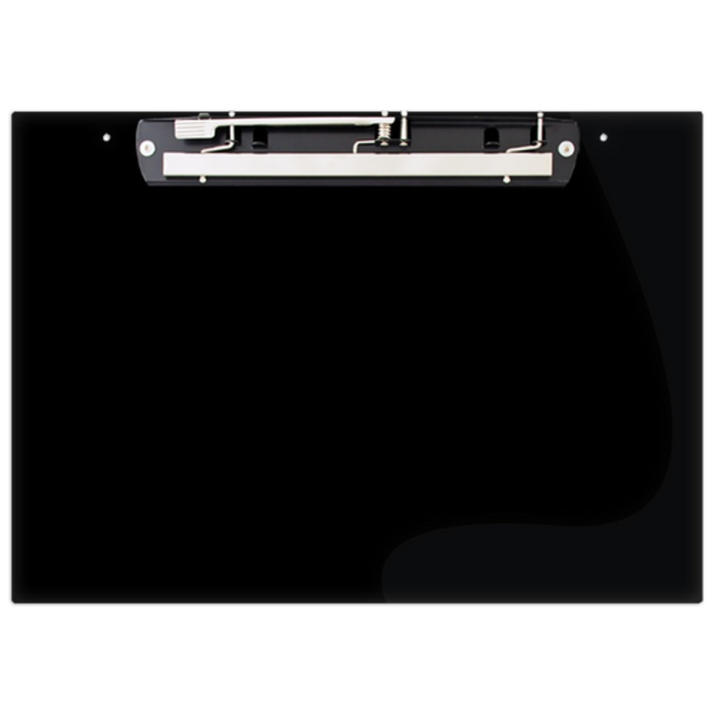 17×11 Clipboard Acrylic Panel Featuring an 11 Hinge Clip Black