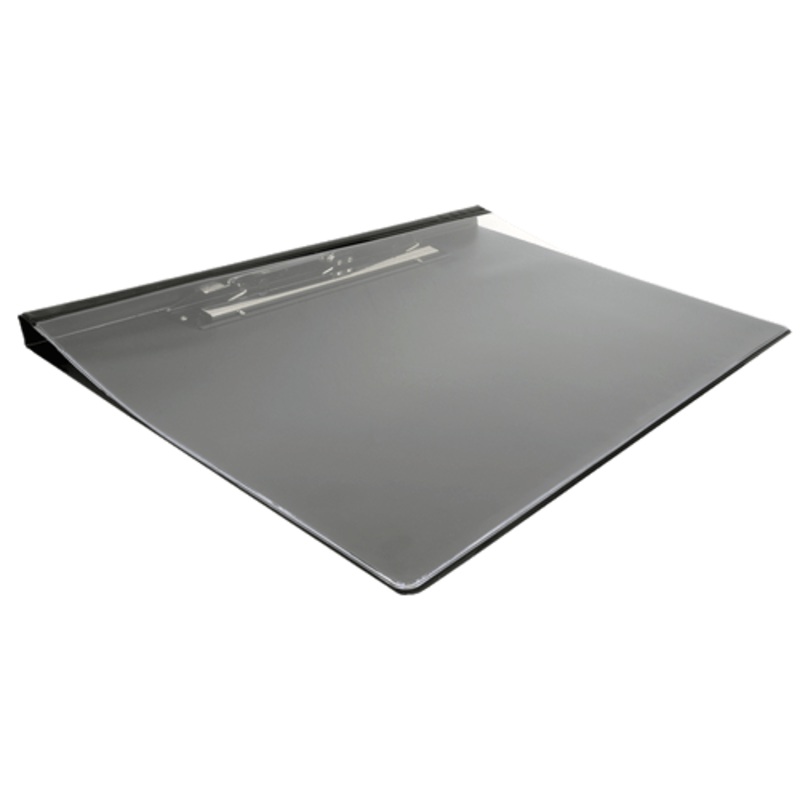 17×11 Clipboard Vinyl Fold-over Panel Featuring an 11 Hinge Clip Black