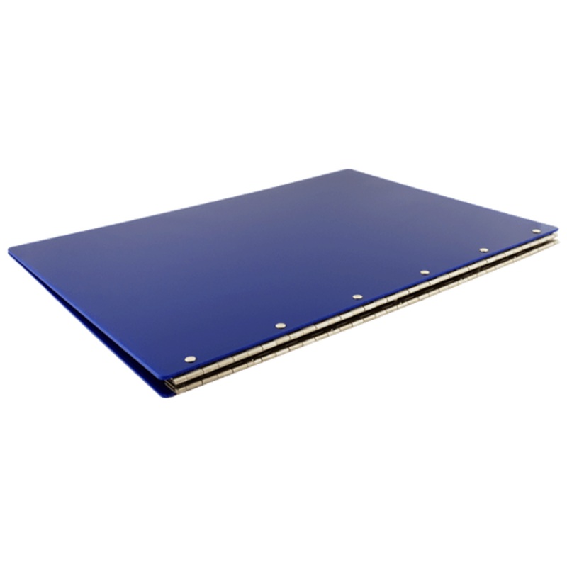 17×11 Screw Post Binder Acrylic Panel with fixed posts Blue