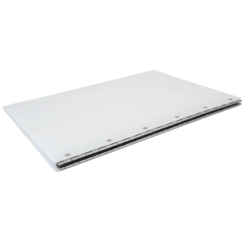 17×11 Screw Post Binder Acrylic Panel with fixed posts White