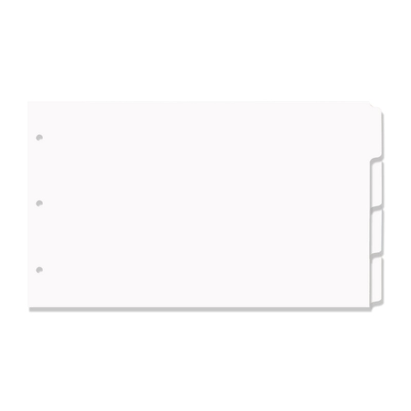 8.5×14 4 Tabbed White Dividers (20 per Package)