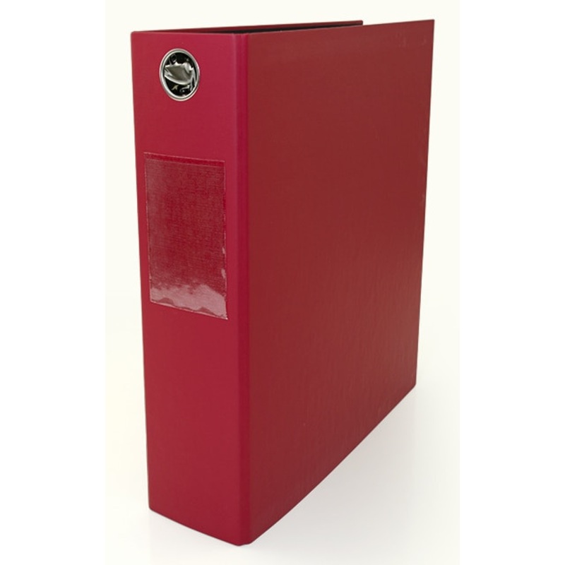 Binder 2 Angle-D Ring Turned Edge (Red) FACTORY BLEMISHED