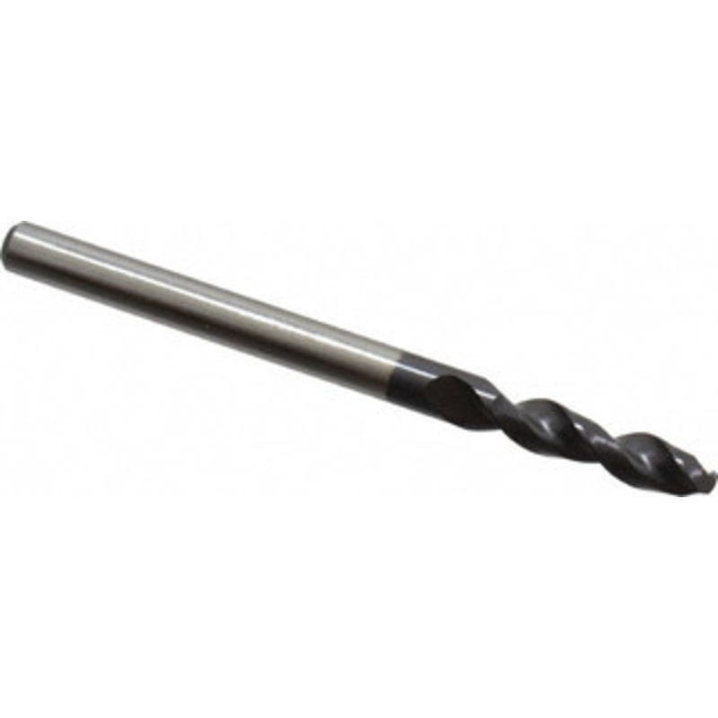 Accupro 0.1575 130 Parabolic Flute Cobalt Screw Machine Drill Bit TiAlN Finish, Right Hand Cut, 0.866 Flute Length, 2.165 OAL, Split Point, Straight Shank 1630400A-AC – 01348788