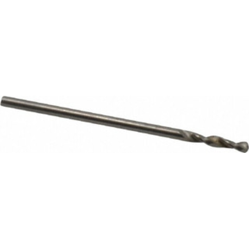 Accupro 0.0512 130 Parabolic Flute Cobalt Screw Machine Drill Bit Bright Finish, Right Hand Cut, 0.315 Flute Length, 1.181 OAL, Standard Point, Straight Shank 1630130-AC – 01331016