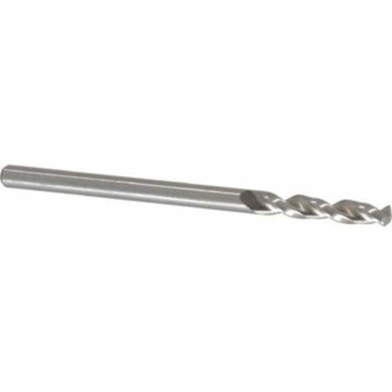 Accupro 0.1083 130 Parabolic Flute Cobalt Screw Machine Drill Bit Bright Finish, Right Hand Cut, 0.63 Flute Length, 1.811 OAL, Split Point, Straight Shank 1630275-AC – 01331511