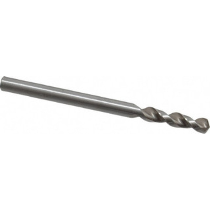 Accupro 0.1457 130 Parabolic Flute Cobalt Screw Machine Drill Bit Bright Finish, Right Hand Cut, 0.787 Flute Length, 2.047 OAL, Split Point, Straight Shank 1630370-AC – 01331784