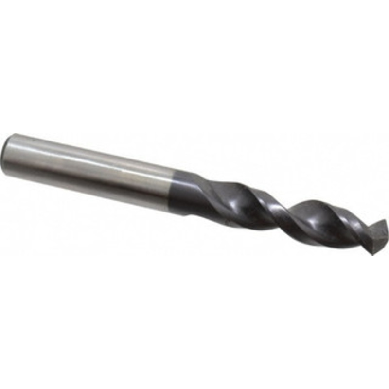 Accupro 0.3937 130 Parabolic Flute Cobalt Screw Machine Drill Bit TiAlN Finish, Right Hand Cut, 1.693 Flute Length, 3.504 OAL, Split Point, Straight Shank 1631000A-AC – 01349810