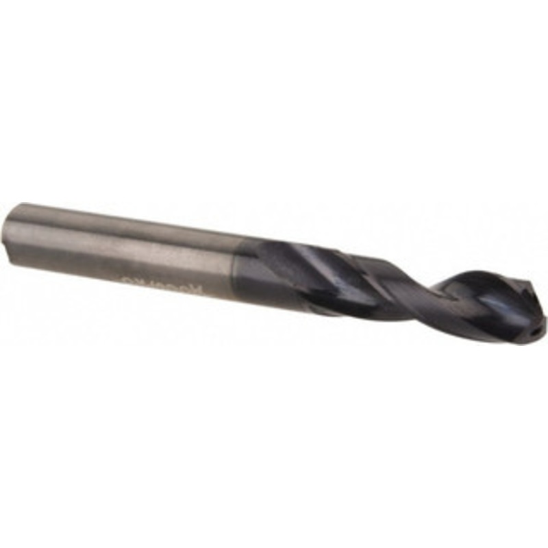 Accupro 1/16 140 Spiral Flute Solid Carbide Screw Machine Drill Bit AlTiN Finish, Right Hand Cut, 5.94mm Flute Length, 59.99mm OAL, Standard Point, Straight Shank, Through Coolant 61534459 – 61534459