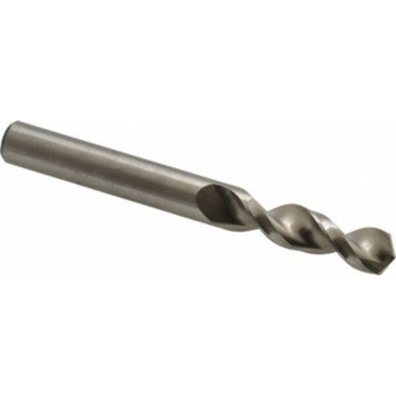 Accupro 0.3819 130 Parabolic Flute Cobalt Screw Machine Drill Bit Bright Finish, Right Hand Cut, 1.693 Flute Length, 3.504 OAL, Split Point, Straight Shank 1630970-AC – 01332865